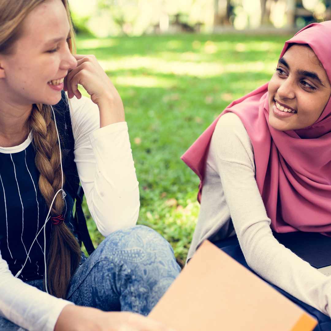 Muslim girl navigating peer pressure